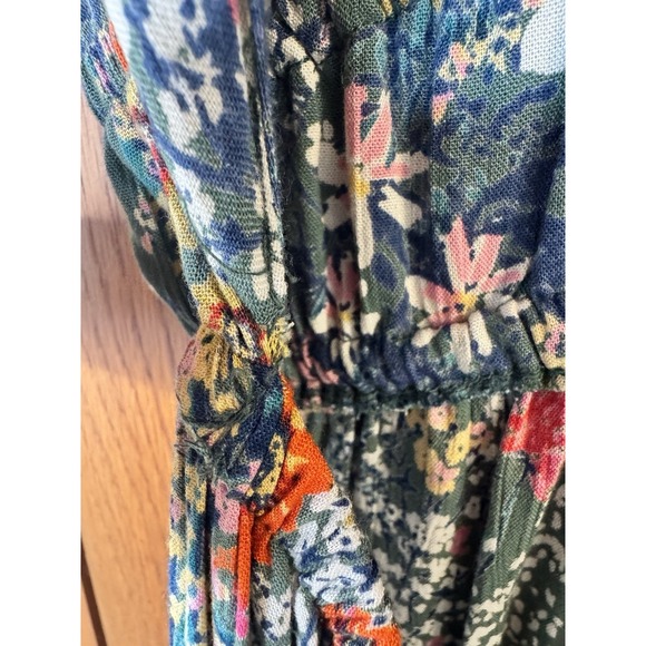 Angie Floral Maxi Sundress  NWT Ladies Large 59"Boho Keyhole Tiered Skirt - Picture 10 of 14